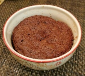 Chocolate Mug Cake Cooked