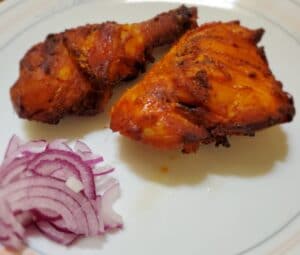 tandoori chicken plate