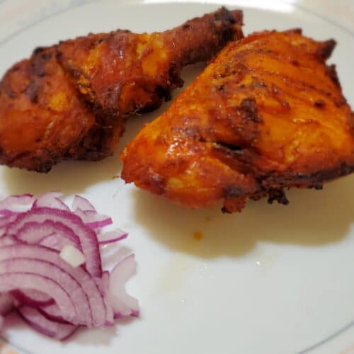 tandoori chicken plate