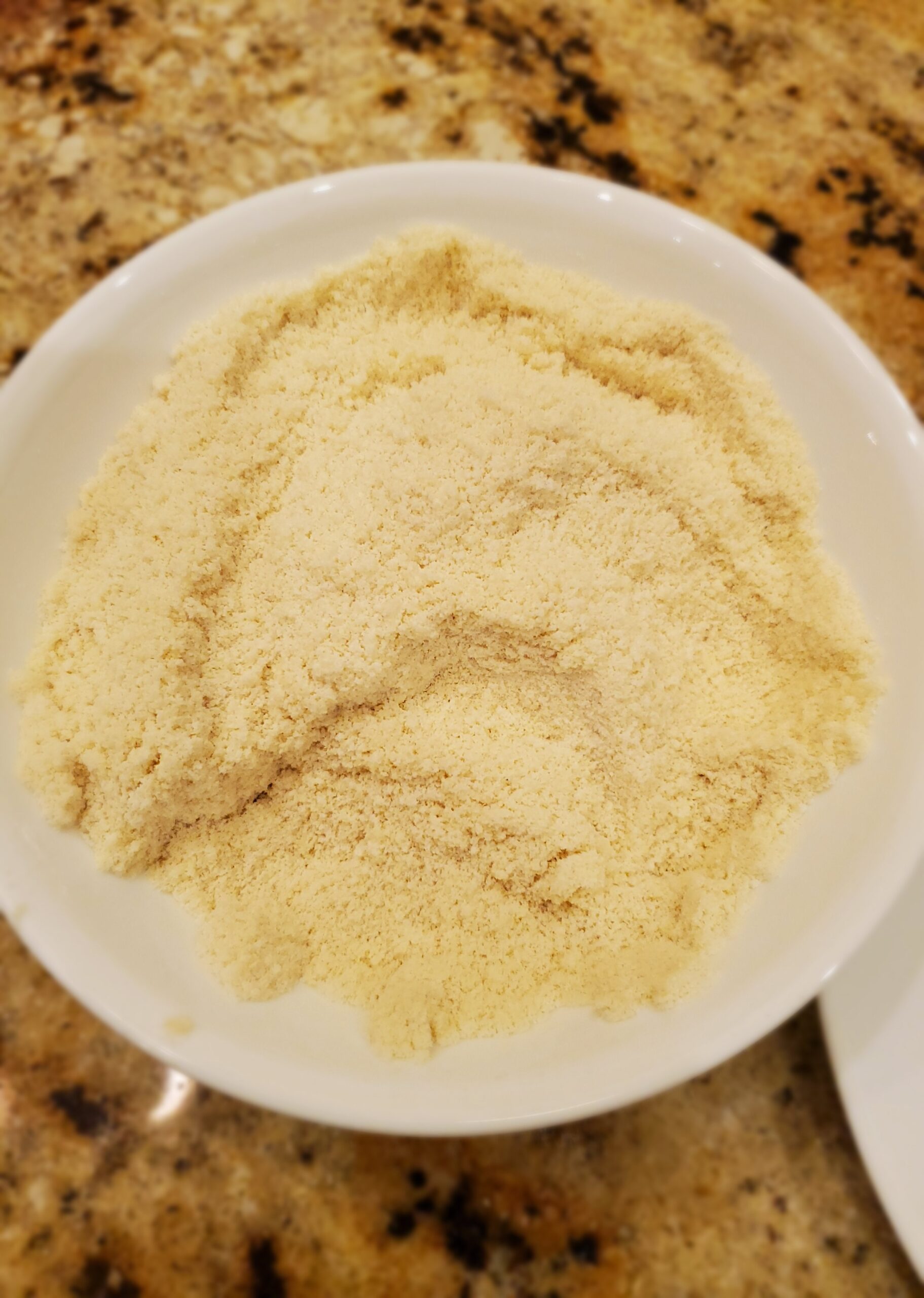 Keto bundt cake dry ingredients mixed