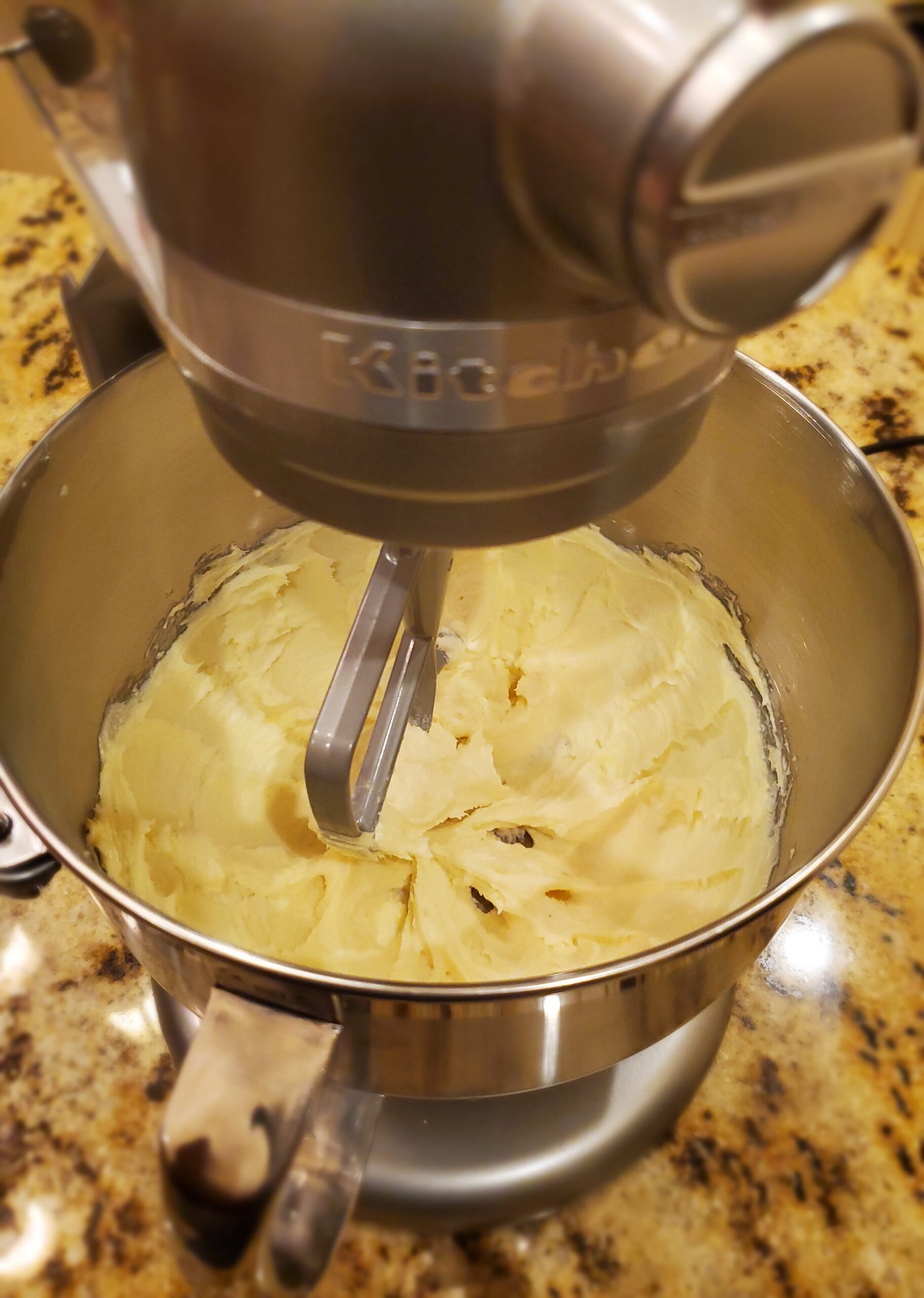 bundt cake frosting mixed