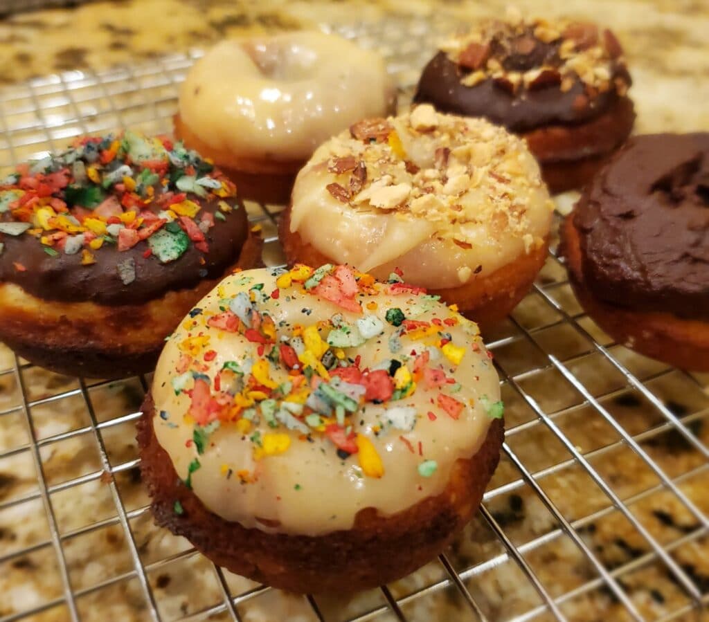 Donut frosting chocolate