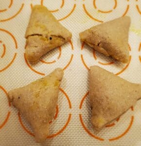 Samosa folded