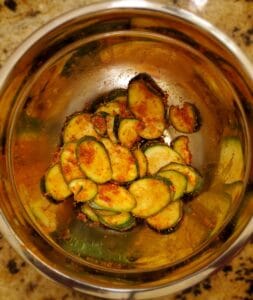 Seasoned zucchini Chips