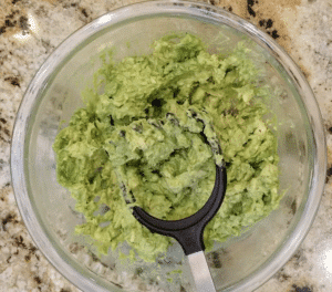 mashed avocado