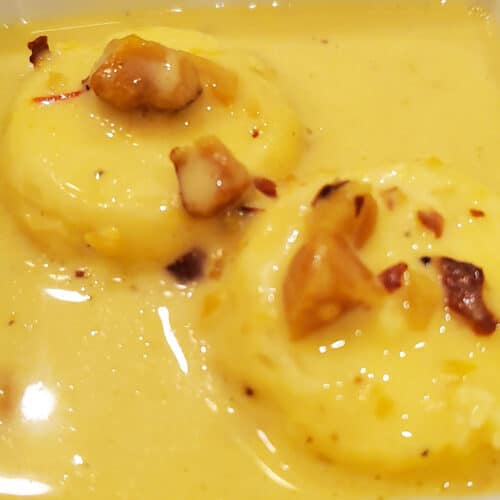 Rasmalai in a bowl