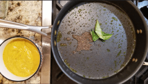 ash gourd mustard seeds and curry leaves