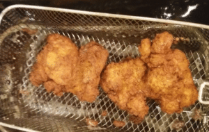 Keto chicken deep fried