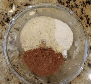 keto chocolate brownie ingredients