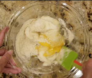 almond flour and egg