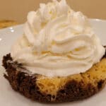 Keto marble mug minute cake whip cream