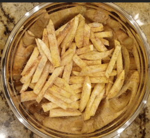 rutabaga fries mixed