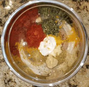 Fish tikka ingredients