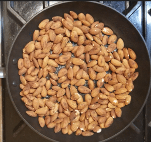 Dry Roast almonds