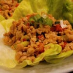 Keto chicken lettuce wrap