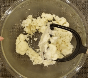 Cauliflower mashing