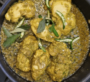 andhra - chili and curry leaves